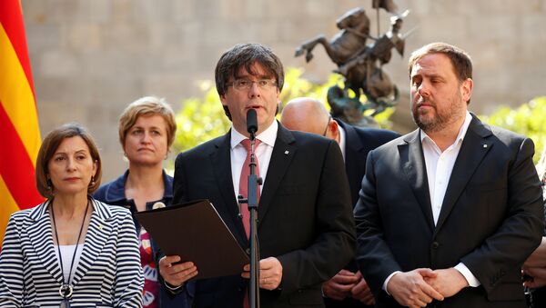 Carles Puigdemont, presidente da Catalunha - Sputnik Brasil