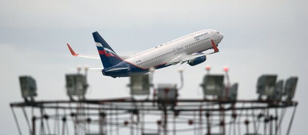 Aeroflot's Boeing 777 takes off at Sheremetyevo international airport. - Sputnik Brasil