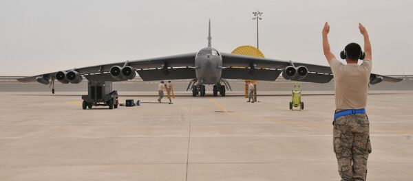 U.S. Air Force B-52 Stratofortress bomber arrives at Al Udeid Air Base, Qatar (File) - Sputnik Brasil