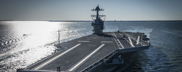 O porta-aviões norte-americano USS Gerald R. Ford O porta-aviões norte-americano USS Gerald R. Ford - Sputnik Brasil