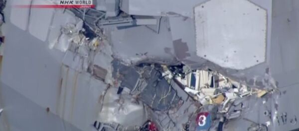 USS Fitzgerald Crash - Sputnik Brasil