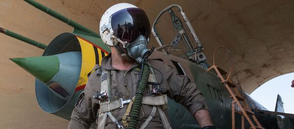 Base aérea síria na província de Homs - Sputnik Brasil