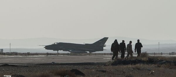 База ВВС сирийской армии в провинции Хомс - Sputnik Brasil