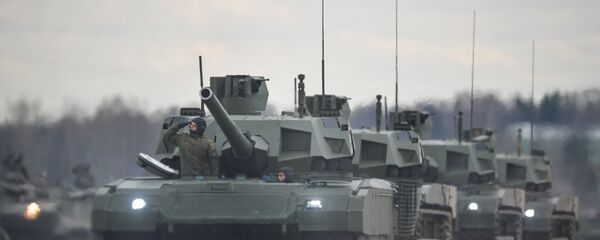 Tanque russo de terceira geração T-14 Armata Tanque russo de terceira geração T-14 Armata - Sputnik Brasil