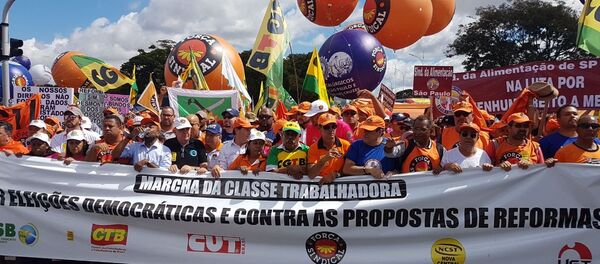 Centrais sindicais apostam no sucesso da greve geral no próximo dia 30 - Sputnik Brasil