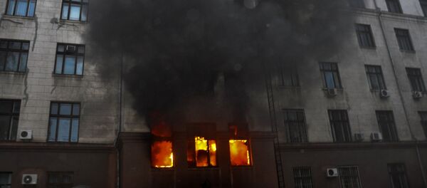 Incêndio no edifício da Casa dos Sindicatos de Odessa - Sputnik Brasil