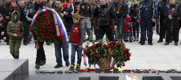 Clube de motoqueiros russos Lobos Noturnos - Sputnik Brasil