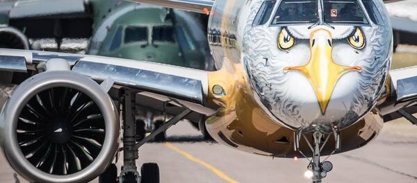 Imagem do modelo E195-E2, da mais nova geração da empresa brasileira de aviação Embraer - Sputnik Brasil
