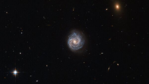 Imagem da galáxia 2XMM J143450.5+033843 tirada pelo telescópio espacial Hubble - Sputnik Brasil