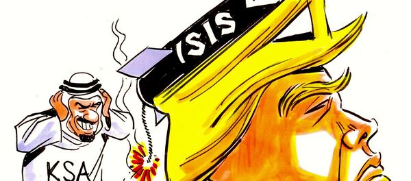 Trump, no traço do chargista Latuff - Sputnik Brasil