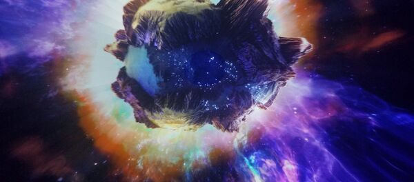 Um asteroide (ilustração) - Sputnik Brasil