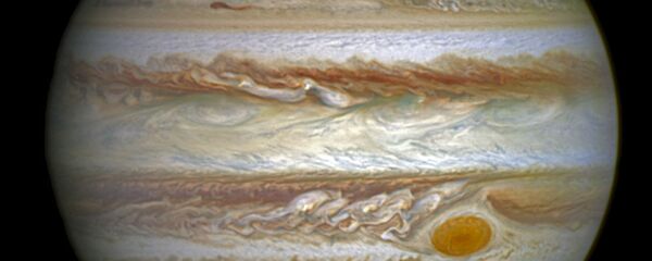 Auroras em Júpiter (imagem de arquivo) - Sputnik Brasil