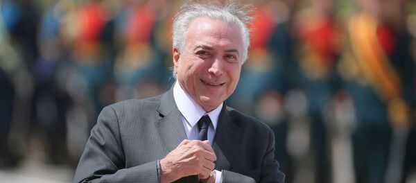 Brazilian President Michel Temer arrives in Moscow - Sputnik Brasil