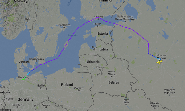 Aeronave de Vladimir Putin evita sobrevoar países do Báltico e Polônia ao viajar para a cúpula do G20 em Hamburgo - Sputnik Brasil