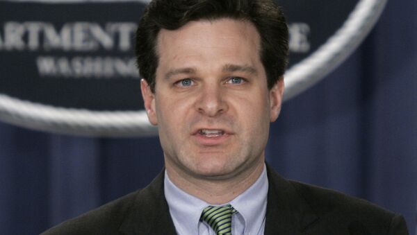 Assistant Attorney General, Christopher Wray speaks at a press conference at the Justice Dept. in Washington. (File) - Sputnik Brasil