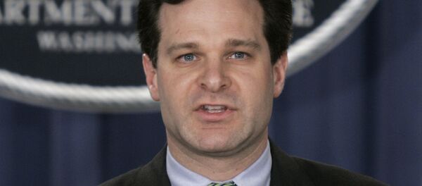 Assistant Attorney General, Christopher Wray speaks at a press conference at the Justice Dept. in Washington. (File) - Sputnik Brasil
