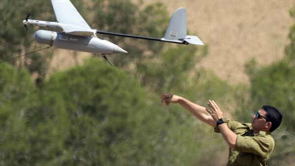 Drone do exército de Israel - Sputnik Brasil