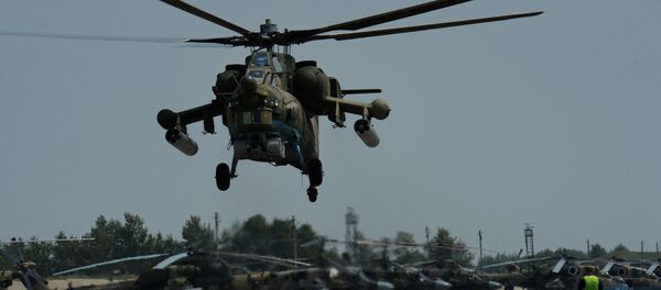 Mi-28 participa de treinamentos no aeródromo Chernigovka, região de Primorie, Rússia - Sputnik Brasil