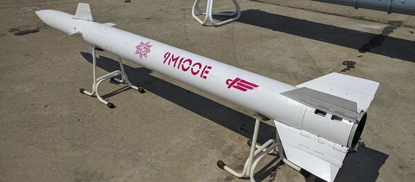 Maqueta do míssil 9M100E - Sputnik Brasil