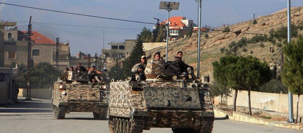 Militares do Exército Libanês no Vale do Bekaa, perto da fronteira com a Síria - Sputnik Brasil