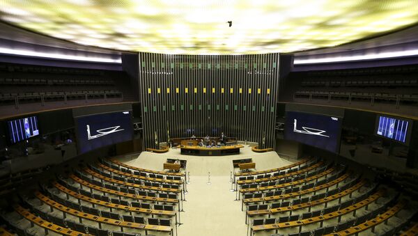 O Plenário da Câmara vazio - Sputnik Brasil