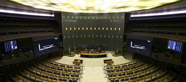 O Plenário da Câmara vazio - Sputnik Brasil