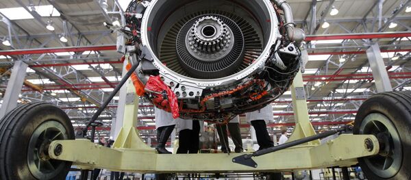 Montagem do motor SaM146 na fábrica Saturn - Sputnik Brasil