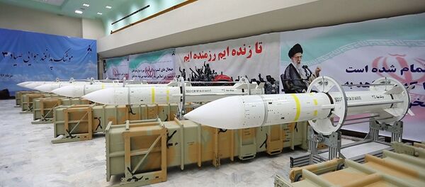 This picture released by the official website of the Iranian Defense Ministry on Saturday, July 22, 2017, shows Sayyad-3 air defense missiles during inauguration of its production line at an undisclosed location, Iran, according to official information released. Sayyad-3 is an upgrade to previous versions of the missile - Sputnik Brasil