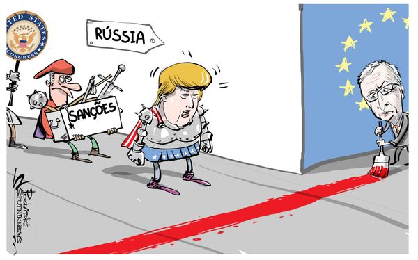 Barreira europeia contra Trump - Sputnik Brasil