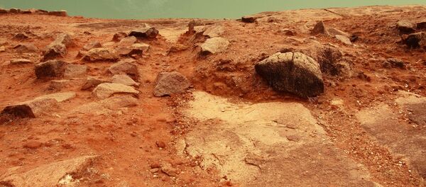 A superfície de Marte (ilustração) - Sputnik Brasil