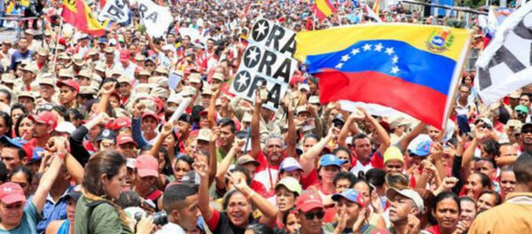 Manifestação de encerramento da campanha por uma nova constituinte em Caracas, na Venezuela - Sputnik Brasil