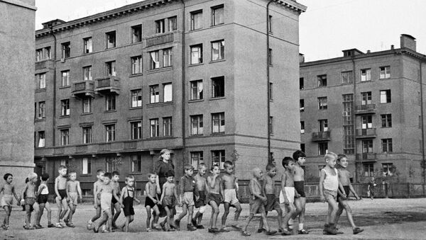 Crianças em uma rua de Moscou em 23 de junho de 1941 - Sputnik Brasil
