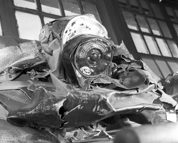 Restos do avião americano U-2 abatido na União Soviética em 1960 - Sputnik Brasil