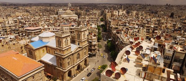 Vista pela cidade de Aleppo (foto de arquivo) - Sputnik Brasil