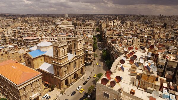 Vista pela cidade de Aleppo - Sputnik Brasil