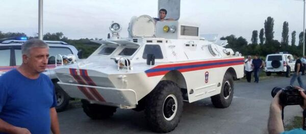 Representantes do Ministério para Situações de Emergência, Abkházia - Sputnik Brasil