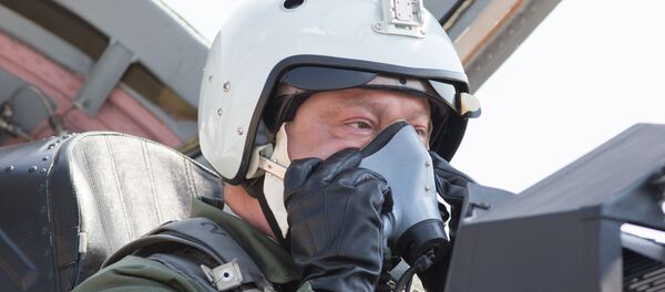 Líder ucraniano voa em MiG-29, 5 de agosto de 2017 - Sputnik Brasil