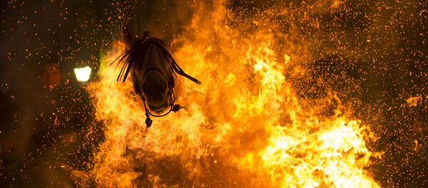 A foto de Viktor Blanko (Espanha) “Fogo Purificado” que levou o terceiro prêmio na categoria “O Meu Planeta” A foto de Viktor Blanko (Espanha) “Fogo Purificado” que levou o terceiro prêmio na categoria “O Meu Planeta” - Sputnik Brasil