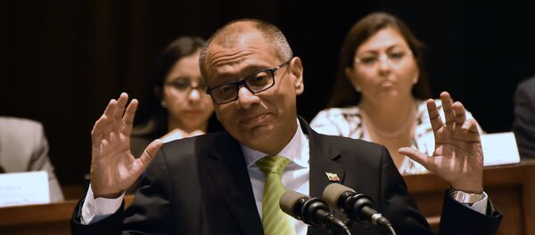 Jorge Glas em junho de 2017 - Sputnik Brasil