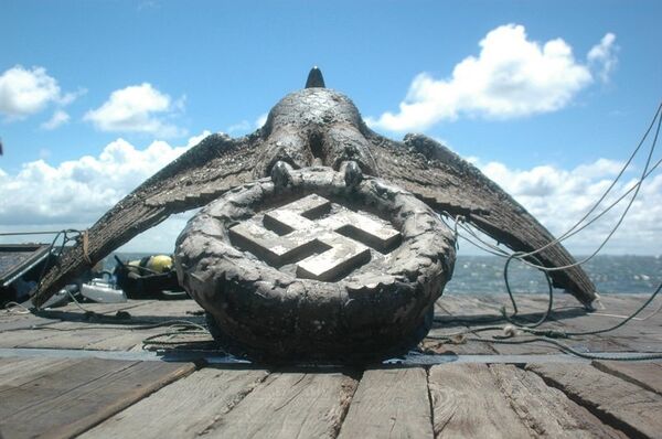 Águia de bronze nazista do navio Graf Spee - Sputnik Brasil