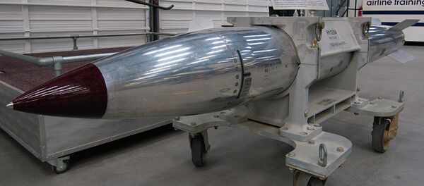 Bomba nuclear da produção norte-americana, B-61 (foto de arquivo) Bomba nuclear da produção norte-americana, B-61 (foto de arquivo) - Sputnik Brasil