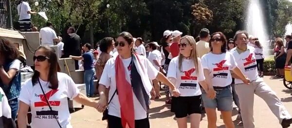 Refugiados sírios fazem ato pela paz em Belo Horizonte - Sputnik Brasil