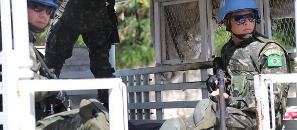 Militares brasileiros da missão MINUSTAH, Haiti - Sputnik Brasil