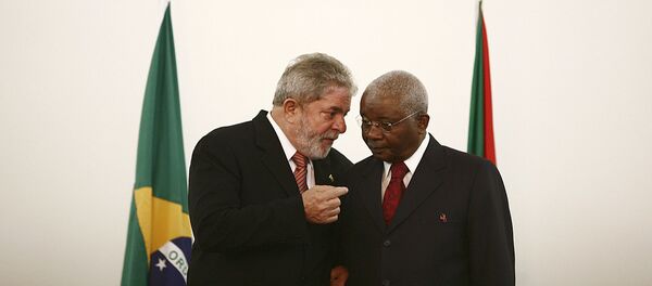 Luiz Inácio Lula da Silva e Armando Emílio Guebuza, ex-presidente de Moçambique, Maputo, 2010 Luiz Inácio Lula da Silva e Armando Emílio Guebuza, ex-presidente de Moçambique, Maputo, 2010 - Sputnik Brasil