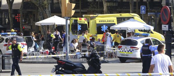 Atentado terrorista em Barcelona em 17 de agosto de 2017 - Sputnik Brasil