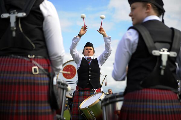 Competição World Pipe Band Championships em Glasgow, Escócia - Sputnik Brasil