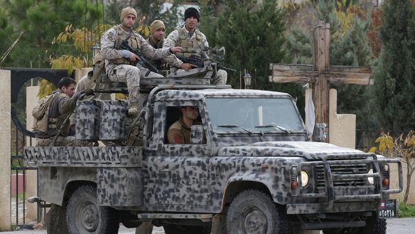 Forças Especiais do Exército libanês patrulham ruas de Ras Baalbek, no vale do Becaa (foto de arquivo) - Sputnik Brasil