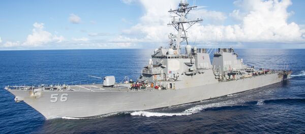 O destróier USS John S. McCain (DDG 56) da Marinha dos EUA (foto de arquivo) - Sputnik Brasil