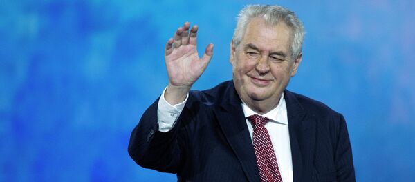 Milos Zeman, presidente da República Tcheca - Sputnik Brasil