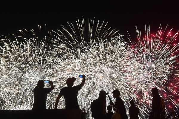 Festival internacional de fogo de artifício Rostec - Sputnik Brasil